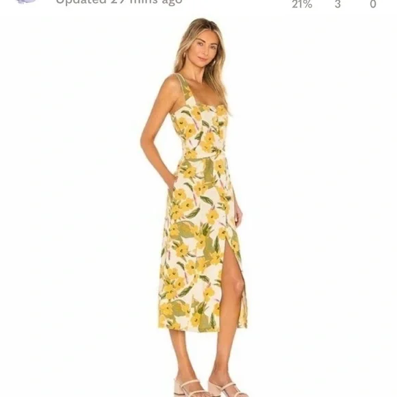 L*Space Floral Linen Blend Dress Mykonos in Ibiza - Picture 13 of 13